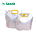 Silver Aluminum Foil Stand up Outdoor Portable Folding Beverage Carrier Tank Liquid Water Collapsible Container Bag MegaBDM