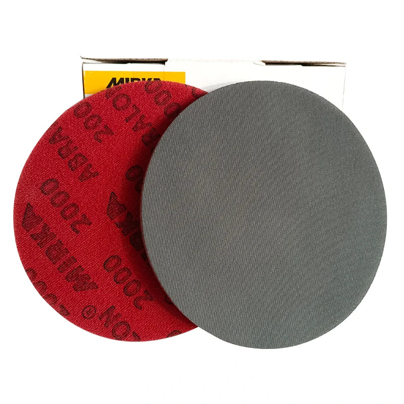 Acpro 6" Sponge Sandpaper Round Flocking Piece Pneumatic Grinding Polishing 150mm 500-4000# Abrasive