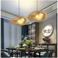Handmade Natural Woven Lamp Japanese Restaurant Decorative Lighting Wooden Bamboo Chandeliers Creative Rattan Pendant Light