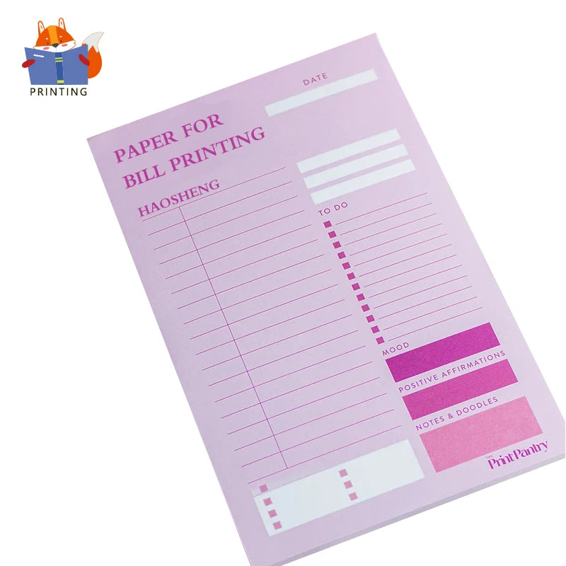 Wholesale Customized Brand  Story Paperback Business Paper Paperboard Invoice Books Printing for Restaurant Receipt
