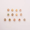 Fashionable Simple Colorful Enamel Alphabet Beads Letter Bracelet MegaBDM