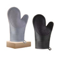 LifeTop Non-Slip Waterproof Silicone Oven Mitts Oven Gloves With Soft Lining Silicone Oven Mitts for Cooking Baking Kitchen