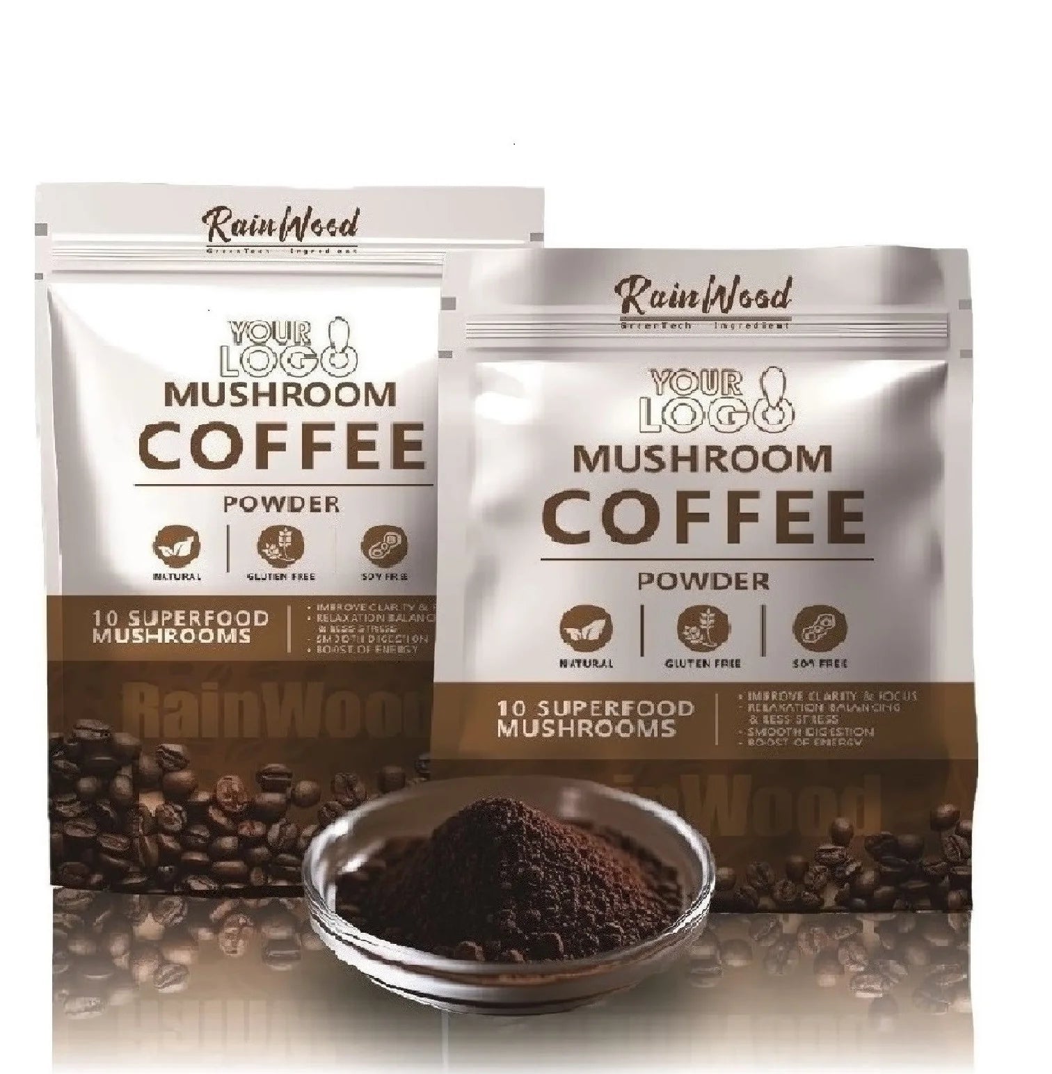 Mushroom Extract Powder Blend Instant 7 in 1 Mushroom Coffee Private Label Mushroom Coffee