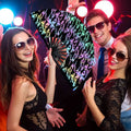 Custom Printed Large 13 Inch Bamboo UV Neon Light Hand Fan Eco-Friendly Wedding Chinese New Year Durable Painted Technique New