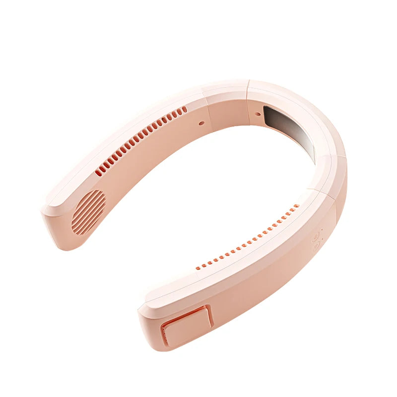 New Design Refrigeration Hanging Neck Fan 4000mAh Large Capacity USB Portable Rechargeable Sports Mini Air Cooling Fan Wholesale