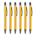 Wholesale Eco-friendly Sports Bamboo Wood Advertising Ballpoint Pen Environment-protective Ink Blue/Black Ink Laser Engraving