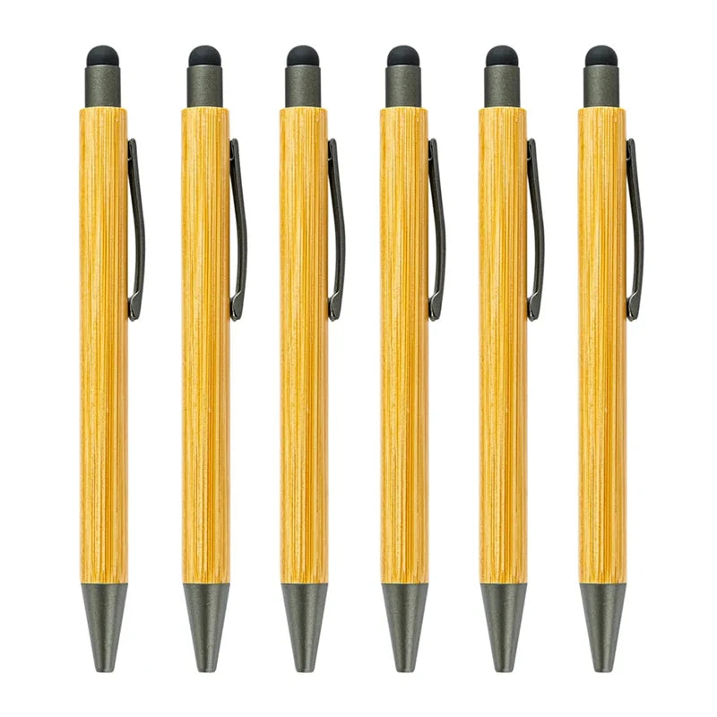 Wholesale Eco-friendly Sports Bamboo Wood Advertising Ballpoint Pen Environment-protective Ink Blue/Black Ink Laser Engraving