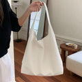 Large Capacity Women's Shoulder Bags Solid Colour Female Retro Commute Underarm Bags Soft PU Leather Ladies Tote Purse Handbags