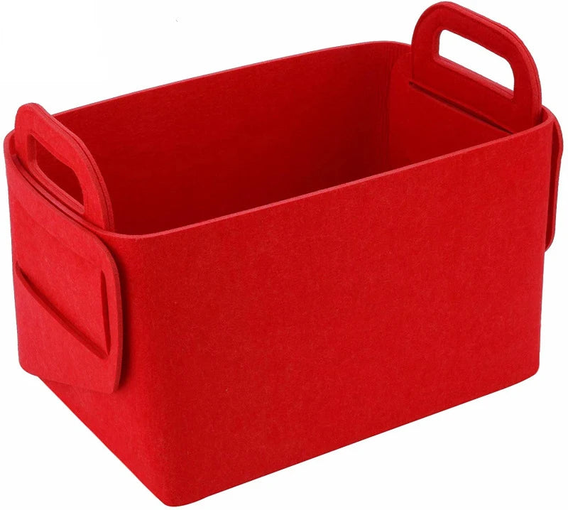 Foldable Square Laundry Felt Organiser Container Household Storage Basket for Clothes Useable Boxes for Cloth Storage