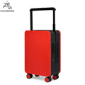 Hot Selling Injection Mold Hard Wide Trolley Suitcases Lightweight PC Luggage Durable with Double Color Mix Carry-ons