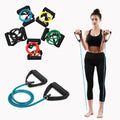 1200mm 5pcs Workout Exercise Latex Elastic Body Building Resistance Fitness Band Training Tubes Set