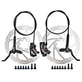 MEROCA 4-Piston Hydraulic Disc Brake Set for MTB Bicycle Aluminum Alloy Material for Mountain Bike PK Alternative for Mt200