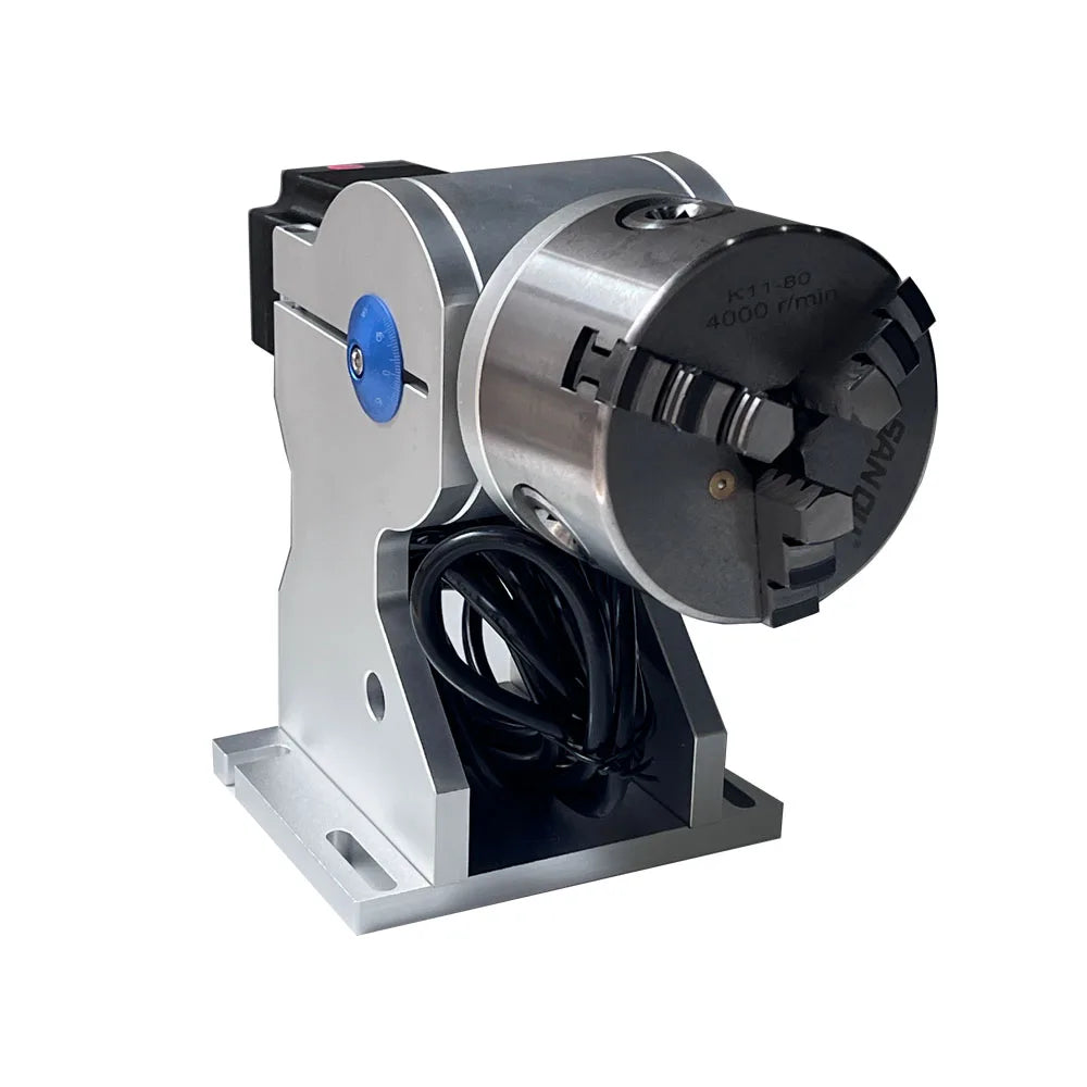 Laser Rotary Axis Metal Stainless Steel for Fiber Laser Marking Machine Accessories Rotating Device Metal Laser Equipment Parts