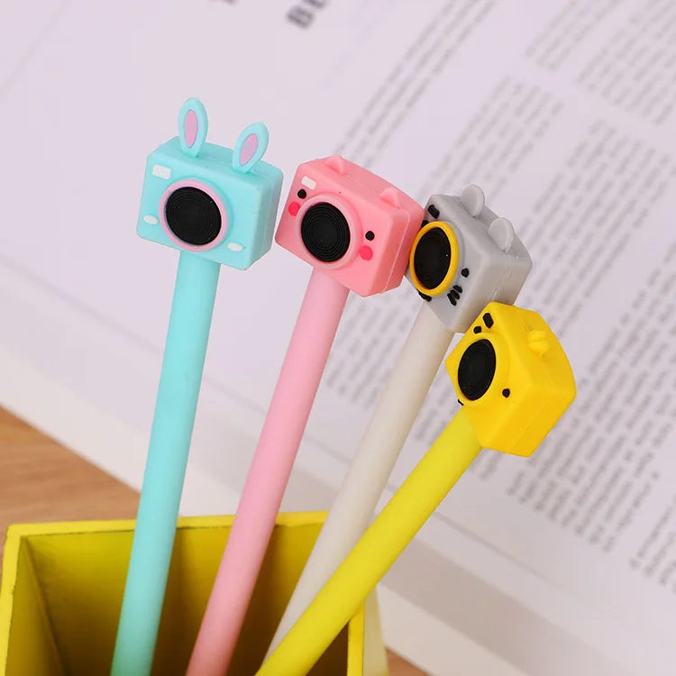Creative Camera Modeling Gel Pen School Student Writing Calligraphy  Gel Pens 0.5 mm Black Ink