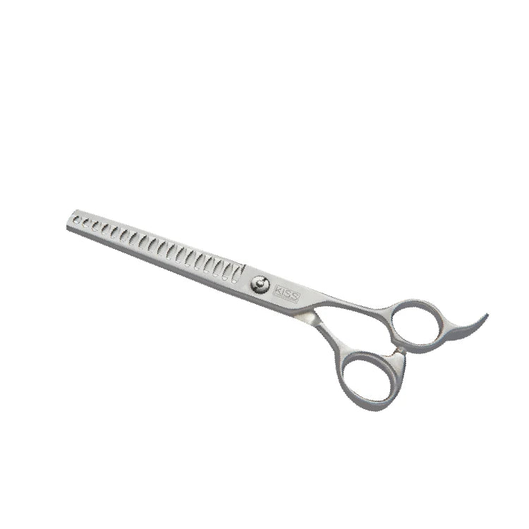 KISS Series 5 Star Eco-Friendly Stainless Steel Pet Grooming Scissors with Hand Polished Chrome Finish