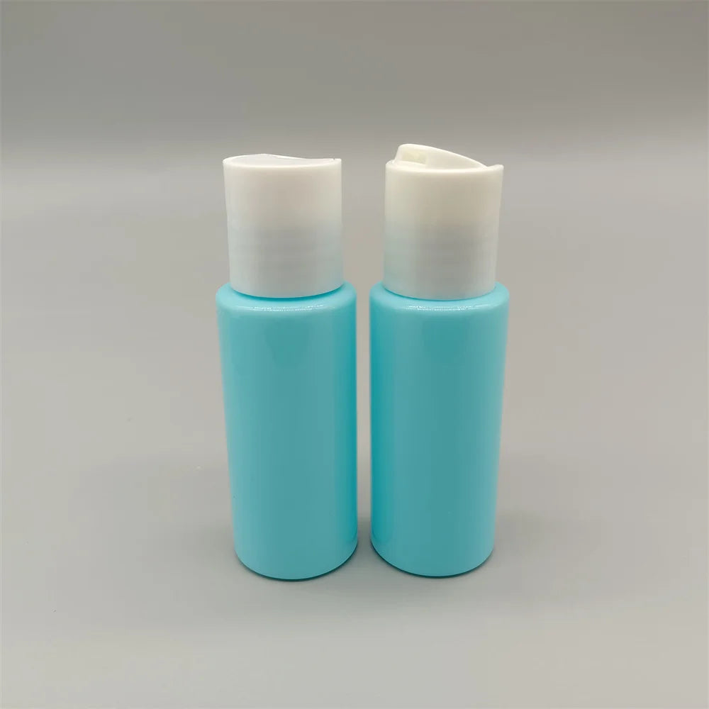Squeezable Transparent 30ml PET Flat Shoulder Plastic Bottles for Skin Care Serum & Lotion Screen Printed Easy Open End