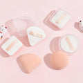 Custom Logo Marshmallow Toast Triangle Puff Air Cushion Ultra Soft Makeup Sponge Makeup Blender Foundation Facial Powder Puff