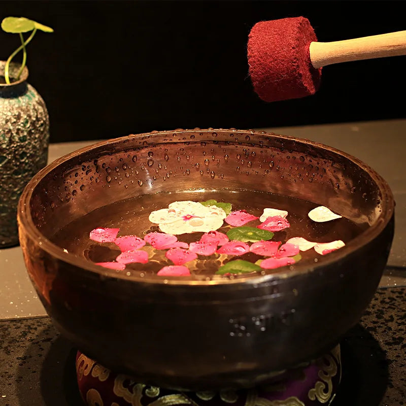 Wholesale Thicken Handmade Santa Song Bowl Tibetan Buddha Sound Bowl Yoga Meditation SPA Healing Bowl