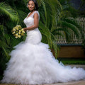 Guangzhou Auyan 2025 New Foreign Trade Dress Africa Cross-border Mermaid Bag Shoulder Wedding Dress
