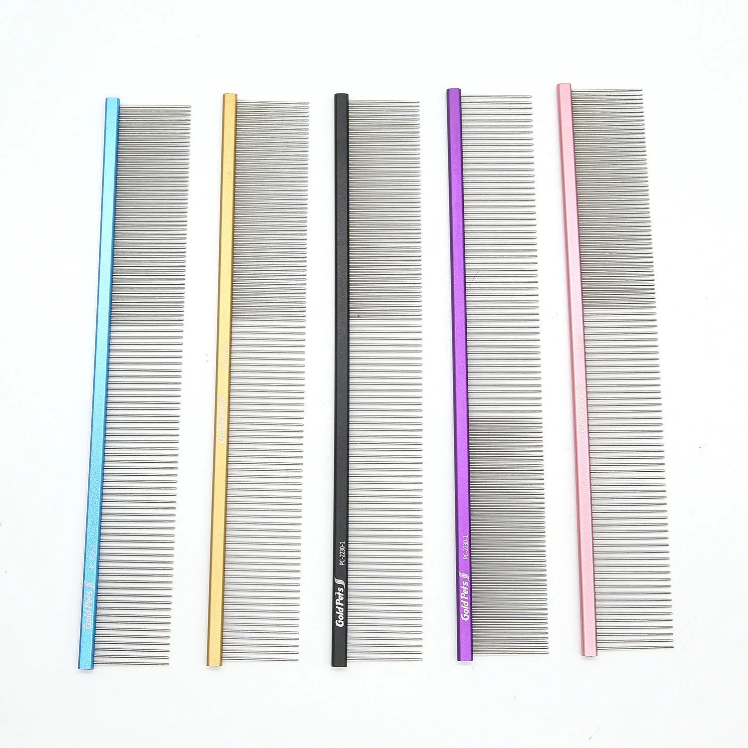Baoli Pet Comb Logo Customization Professional Undercoat Grooming Stainless Steel Comb for Pet Dog Hairdressing Cat Comb