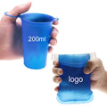 Customized logo Blue Red Grey Yellow TPU Portable Soft Water Cup Environmental protection Cup 150ml 200ml  Speed 170ml Soft Cup