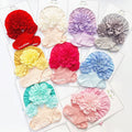 Wholesale Baby Headband Non Slip Socks Set Solid Colored Large Flowers Newborn Baby Socks