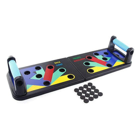 Foldable 9 in 1 Gym Workout Fitness Push-Up Rack Exercise Accessories Power Press Push up Training Board