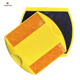 Road Safe ABS Reflective Cat Eyes Road Stud Raised Pavement Marker Double Common Reflector Steady/Flashing Light for Traffic
