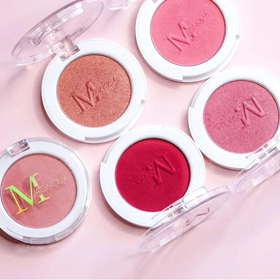 High Pigment Vegan Chemical Waterproof MSDS Certified Face Powder Pink Blush Private Label