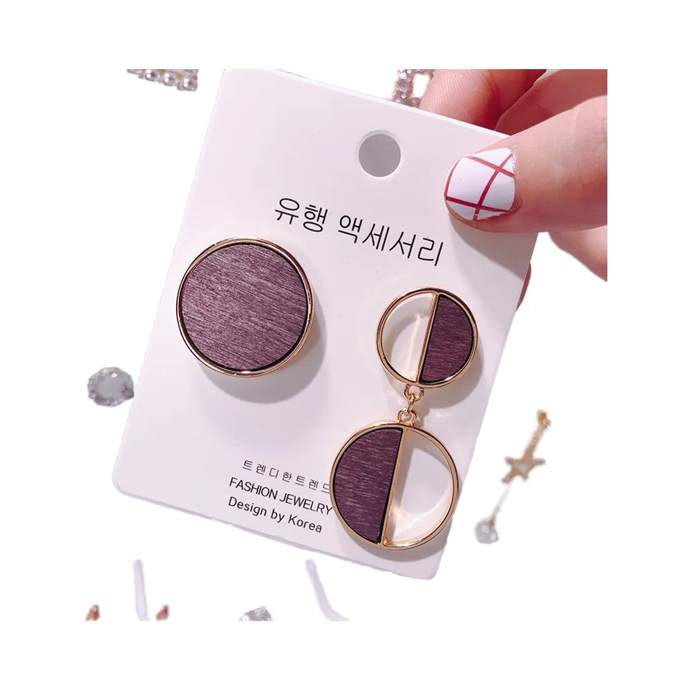 Women's Trendy S925 Silver Hoop Earrings Gold Plated Alloy Pendant Drop Fashion Accessories Party Jewelry Gift