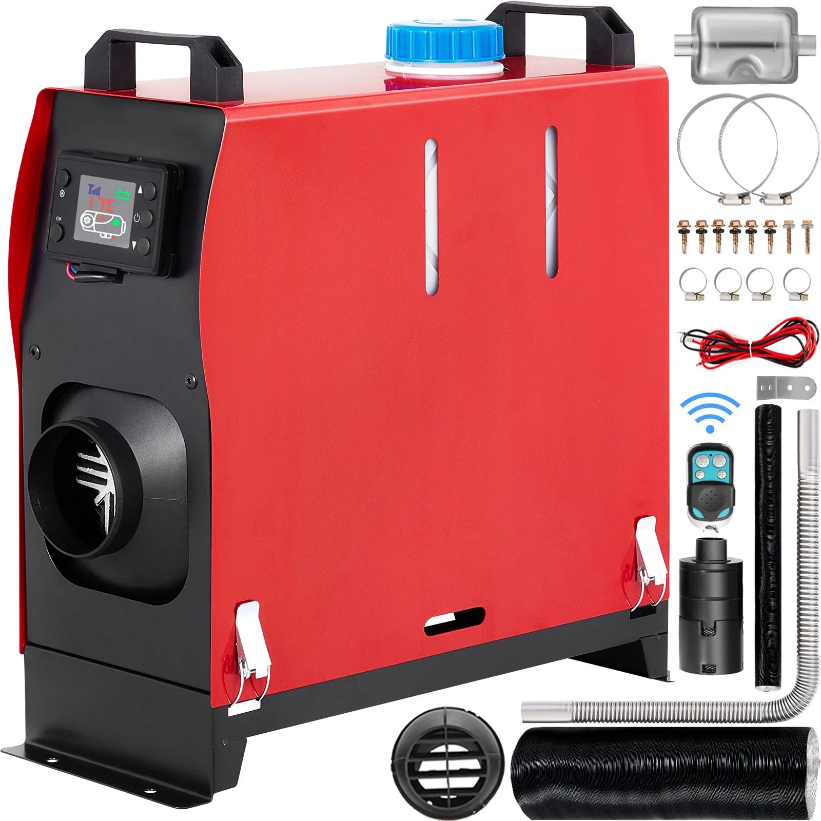 SIHAO 8KW 12V Diesel Parking Heater with Muffler Floor Mount US/EU Compatible