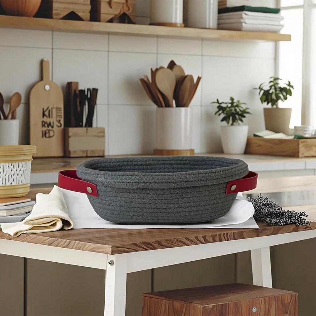 Sourdough Bread Baking Cotton Rope Banneton Bread Proofing Basket Set with Liners and Covers for Sourdough Bread Baking Supplies