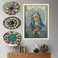 5D Shaped Diamond Painting Virgin Mary Mosaic & Cross Stitch Embroidery Home Decor DIY Gift for Children