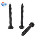 DIN571 Galvanized Zinc Plated Plain Carbon Steel Hexagon Head Wood Screws Metric Nylon Washer Included Free Sample China