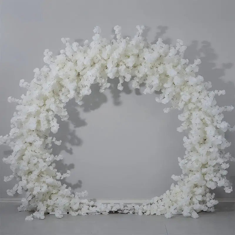 New Cherry Heart Shaped for Wedding Decoration Artificial Heart Flower Wedding Arch