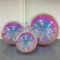 Custom Large Floating Gold Inflatable Mirror Ball Gold Reflective Inflatable Mirror Balloon