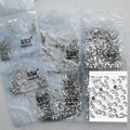 Priavete Label 1440pcs Mixed 6 Sizes Flatback Crystal Nail Art Rhinestones Decorations