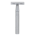 Affordable Double Edge Safety Razor with Aluminium Handle and Zinc Alloy Head Eco-friendly Razor for Smooth Shave