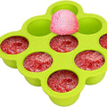 BPA Free Rectangle Freezing Food Silicone Freezer Container Soup Sauce Ice Cube Tray Make With Lid