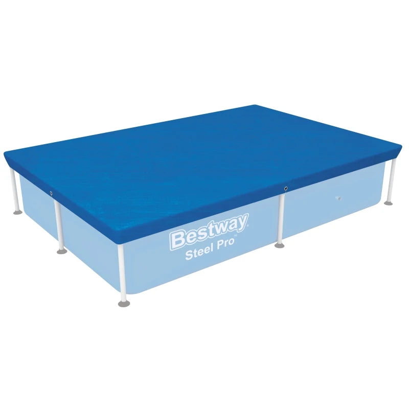 For Bestway Rectangle Pool Cover for 2.24m x 1.54m 2.64m*1.74m 3.04m*2.05m 4.1m*2.26m Ground Pools Versatile Size Reel Cover Poo
