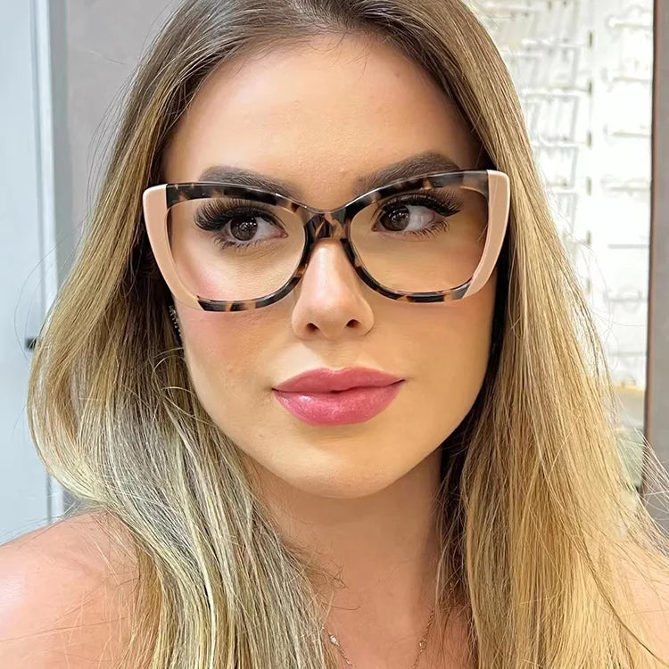 Cat Eye Eyeglasses Frames for Women TR90 Anti Blue Light Eyeglasses Wholesale