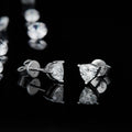 Abiding Jewelry Wholesale Custom 2025 925 Sterling Silver Trillion Shape Moissanite Studs Ear Rings for Women