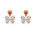 AA00790 Bow Pearl Earrings Women New Trend Temperament Earring Advanced Fashionable Earrings