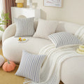 Amity Simple Striped Cushion Cover Simple  Pillow Cover Home Decorative Polyester for Sofa Bed Car Throw Pillowcase 45x45CM