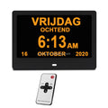 Digital Large Led Display 7" Wall Digital Calendar Clock for Visually Impaired Elderly People