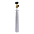 Empty 0.6L Soda Cylinder Co2 Bottle Tank M18*1.5 High Pressure Soda Water Bottle Aluminium With On/Off Valve
