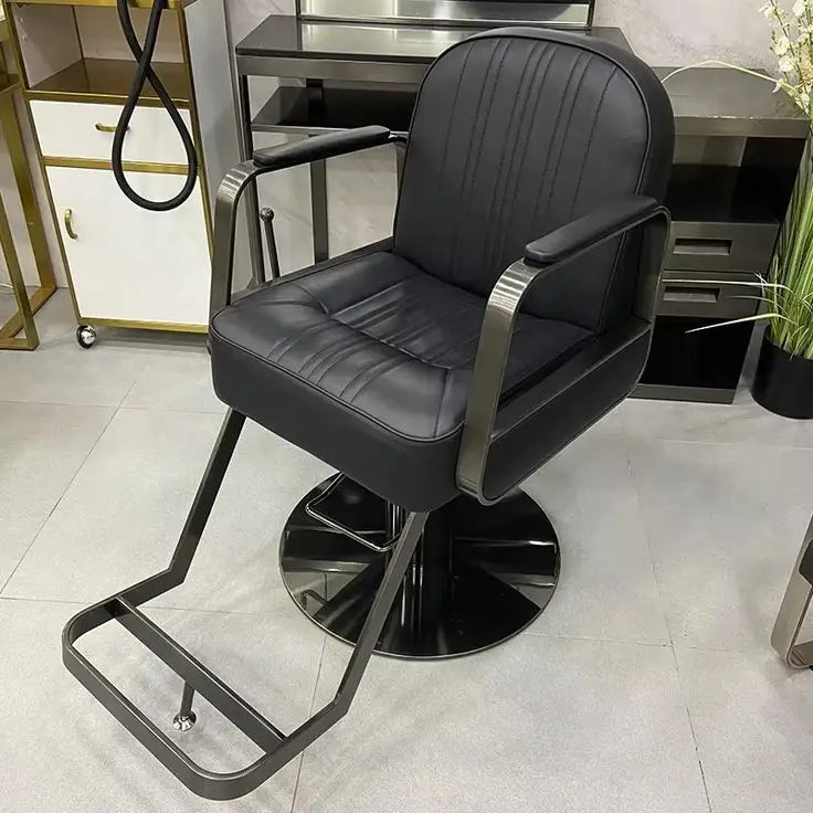 Hair Cut Chair Salon Furniture Styling Chair Modern Black Barber Chair