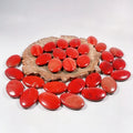 Hongzhuo Natural Crystal Red Jasper Palm Stone Gemstone Pocket Stone Crystal Healing Stone Crafts for Anxiety Stress Therapy Message