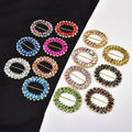 Oval Shaped Horse Eye Glass Rhinestone Buckle DIY Clothing Dress Belt Buckle Shoes Clips Decorative Accessories