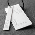 Custom Embossed Hang Tags Clothing Luxury Hot Stamping Gold and Silver Uv Printing Clothing Luggage Hangtag